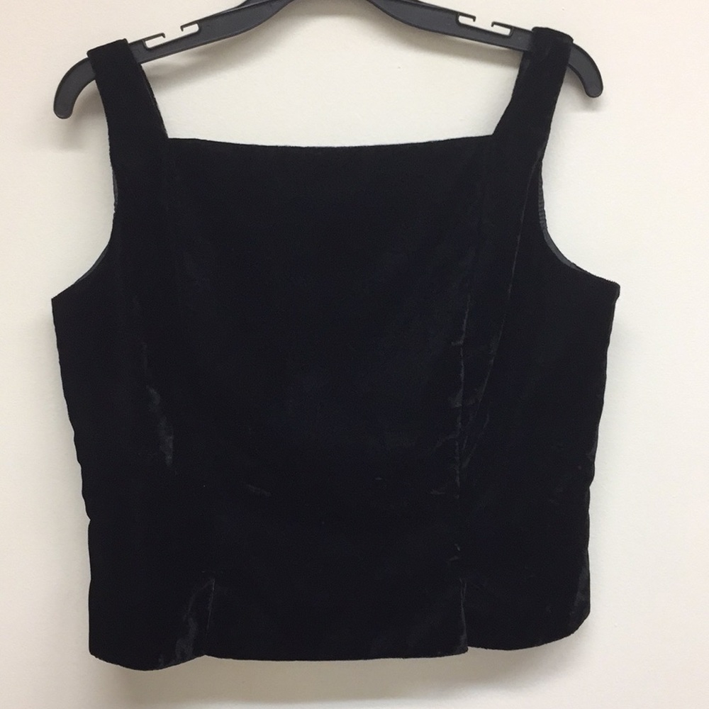 JR NITES cropped velvet tank